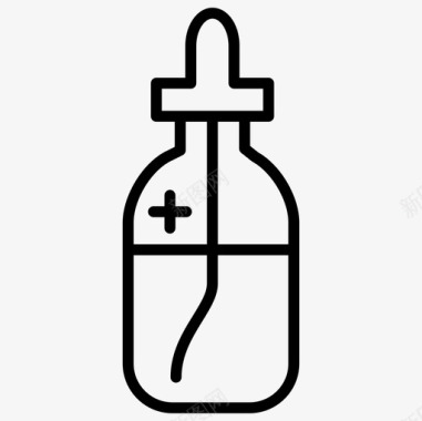 瓶子药品健康图标图标