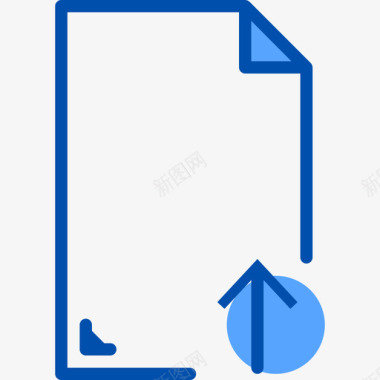 上传文件和文件夹9蓝色图标图标