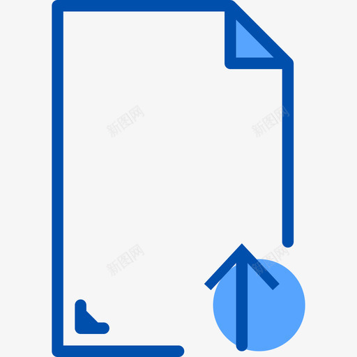上传文件和文件夹9蓝色图标svg_新图网 https://ixintu.com 上传 文件 文件夹 蓝色