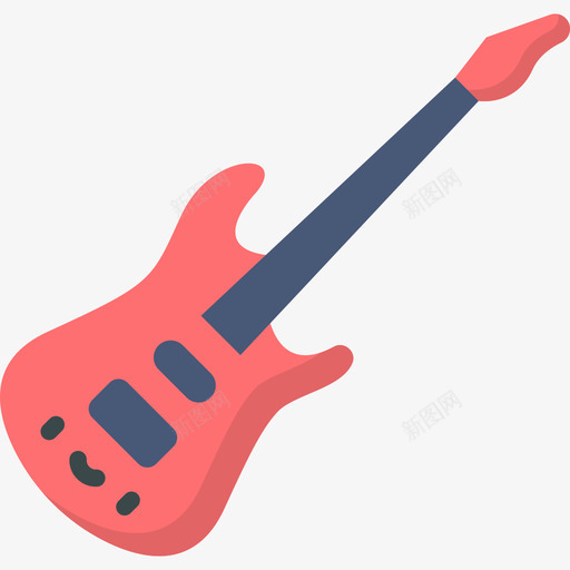 电吉他音乐商店6平面图标svg_新图网 https://ixintu.com 平面 电吉他 音乐商店6