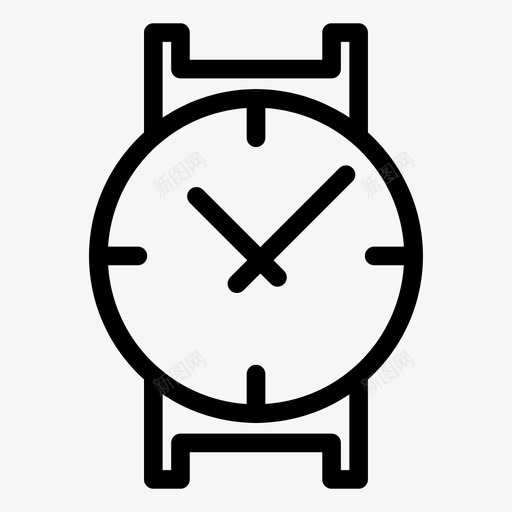 腕表时钟时尚图标svg_新图网 https://ixintu.com 手表 时尚 时尚系列图标 时钟 时间 腕表