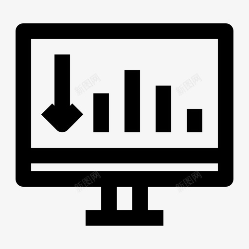 数据减少分析业务图标svg_新图网 https://ixintu.com 业务 业务收集4大纲 分析 图表 数据减少