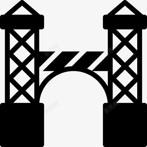 拱门建筑地产图标svg_新图网 https://ixintu.com arhitecture 图标 地产 实心 建筑 拱门