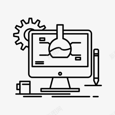 化工实验信息技术图标图标