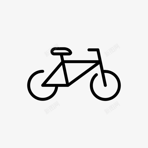 自行车交通工具旅行图标svg_新图网 https://ixintu.com 交通工具 旅行 自行车 车辆 运输大纲