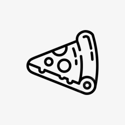 雷拉披萨奶酪食物图标高清图片