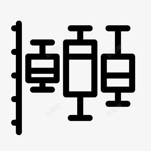 烛台图表分布图标svg_新图网 https://ixintu.com 分布 图表 数据 显示 框线 概率 烛台