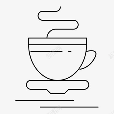 茶杯子热饮图标图标