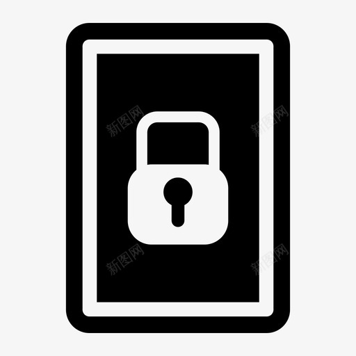 门锁隐私私人图标svg_新图网 https://ixintu.com 家庭安全 私人 门锁 隐私