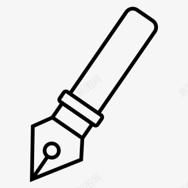 钢笔工具平面锋利图标图标