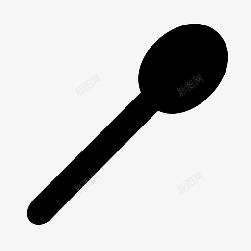 木勺厨师烹饪工具图标svg_新图网 https://ixintu.com 厨师 厨房平面图标 厨房用具 搅拌 木勺 烹饪工具