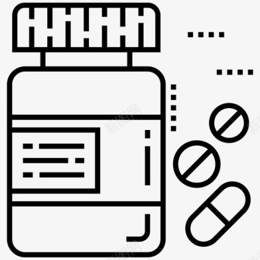 药品抗生素剂量图标图标