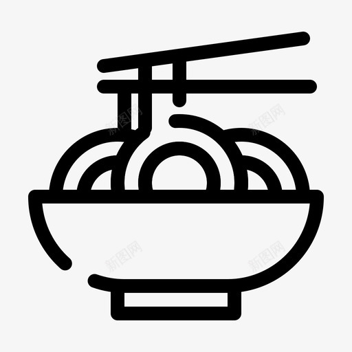 面条碗瓷器图标svg_新图网 https://ixintu.com 中国 瓷器 碗 筷子 网页界面2月收集v4 面条 食物