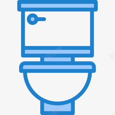 卫生间水管工4蓝色图标图标
