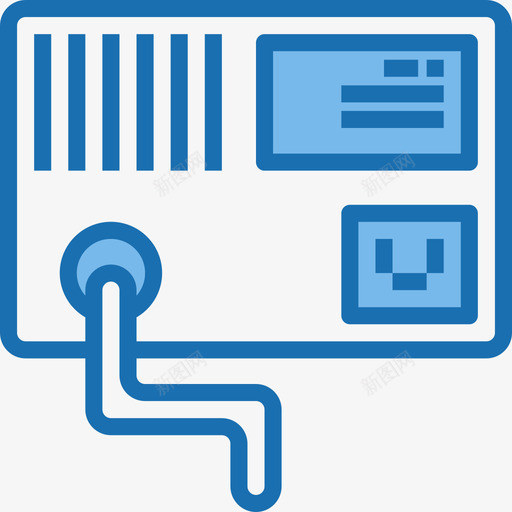 电源计算机26蓝色图标svg_新图网 https://ixintu.com 电源 蓝色 计算机