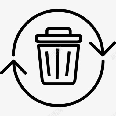 废物可回收可回收废物图标图标