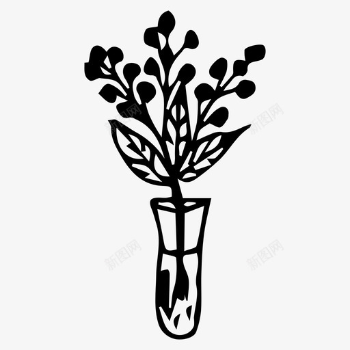 花花瓶植物图标svg_新图网 https://ixintu.com 植物 花瓶