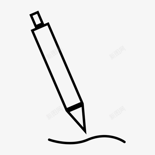 写字圆珠笔自来水笔图标svg_新图网 https://ixintu.com 公司商业图标 写字 办公设备 圆珠笔 自来水笔 钢笔