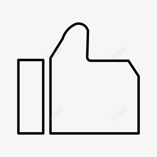 喜欢评级拇指图标svg_新图网 https://ixintu.com 公司的商业图标 喜欢 拇指 评级
