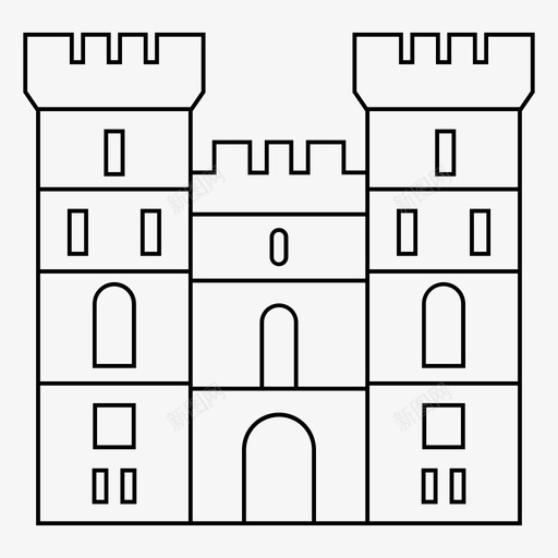 温莎城堡伯克希尔维拉英国图标svg_新图网 https://ixintu.com 伯克希尔维拉 温莎城堡 英国 英国地标 著名的伦敦
