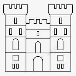 温莎城堡温莎城堡伯克希尔维拉英国图标高清图片