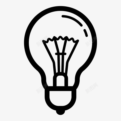 灯泡商业理念电力图标svg_新图网 https://ixintu.com pt3 创新 商业 思考 灯泡 理念 电力