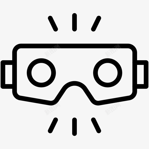 虚拟现实玻璃图标svg_新图网 https://ixintu.com 玻璃 虚拟现实