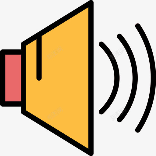 扬声器硬件12线性颜色图标svg_新图网 https://ixintu.com 扬声器 硬件 线性 颜色