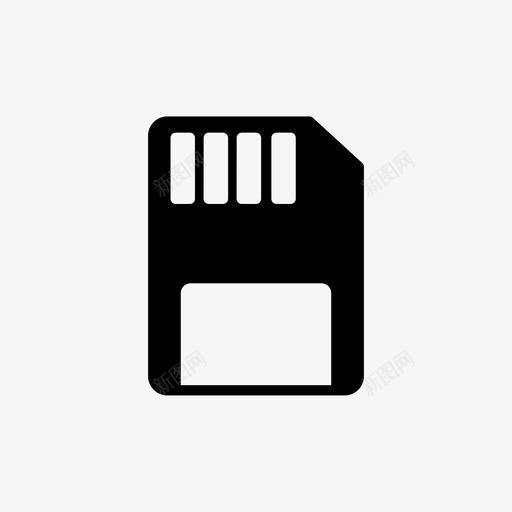 闪存闪存卡存储卡图标svg_新图网 https://ixintu.com microsd卡 保存 存储卡 数字技术字形 闪存 闪存卡