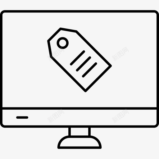 标签计算机设备图标svg_新图网 https://ixintu.com lcd 商业 图标 屏幕 标签 计算机 设备 金融