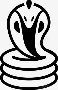 印度眼镜蛇女神蛇图标图标