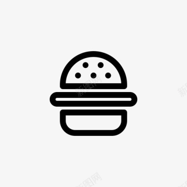汉堡包食物饭菜图标图标