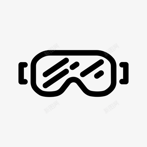 滑雪护目镜保护运动图标svg_新图网 https://ixintu.com 保护 冬季 护目镜 杂项 滑雪 运动