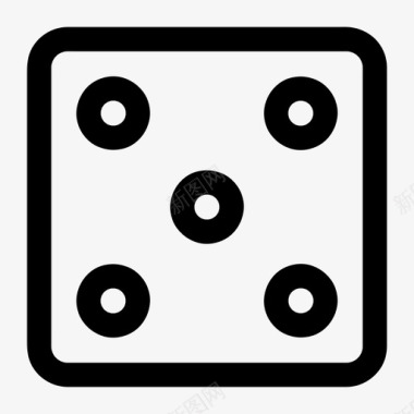 骰子赌场立方体图标图标