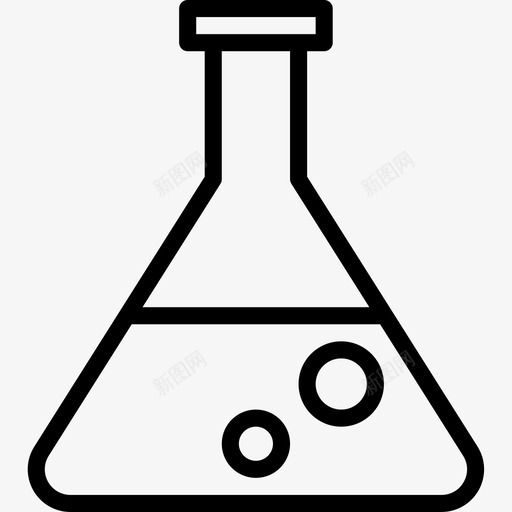 烧瓶科学72线性图标svg_新图网 https://ixintu.com 烧瓶 科学 线性