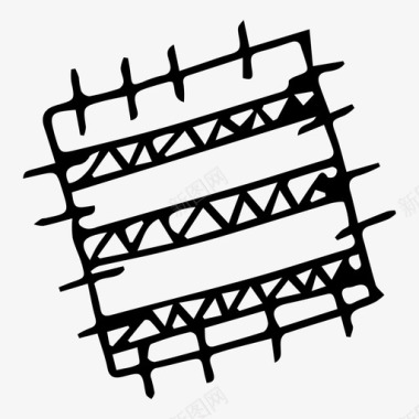 补丁针线活缝纫图标图标
