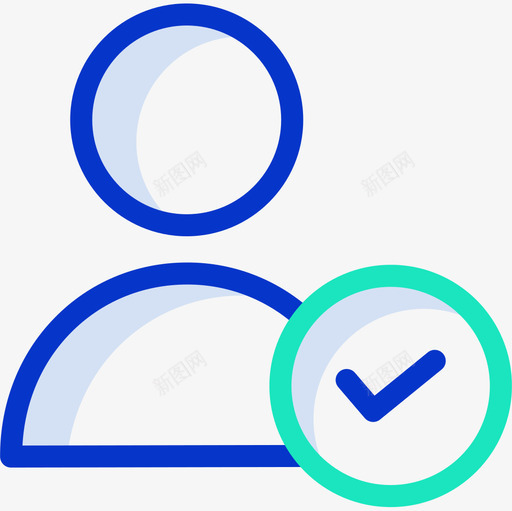 用户基本图标轮廓颜色svg_新图网 https://ixintu.com 基本图标 用户 轮廓颜色