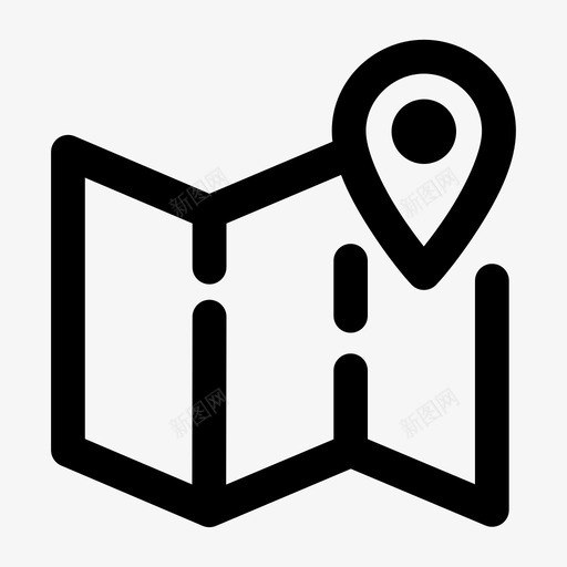 旅游路线地图路径图标svg_新图网 https://ixintu.com 地图 度假 旅游地图 旅游路线 旅行者 杂项 路径