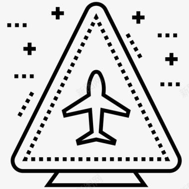 飞机颠簸空中冲突飞机干扰图标图标