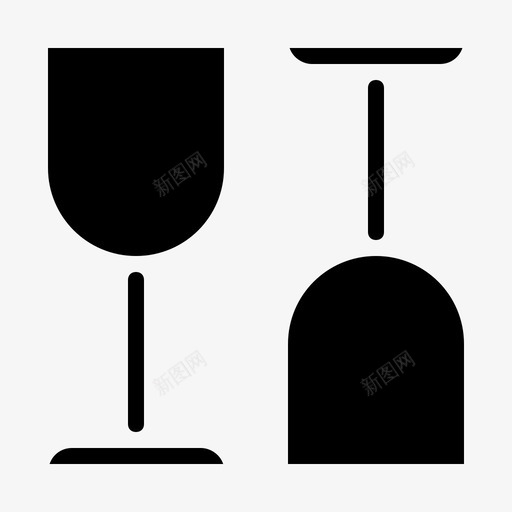 玻璃器皿咖啡馆杯子图标svg_新图网 https://ixintu.com 咖啡馆 杯子 玻璃器皿 酒杯 饮料