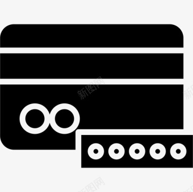 信用卡网络安全9可靠图标图标