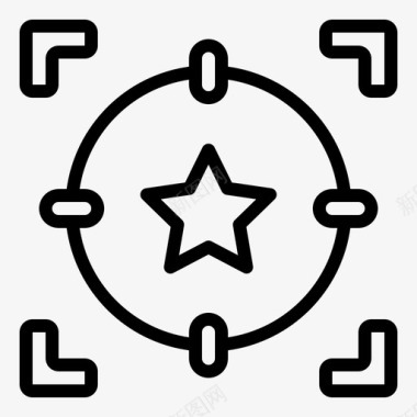 目标商业十字准星图标图标