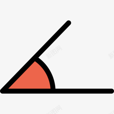 角度对齐和工具6线颜色图标图标