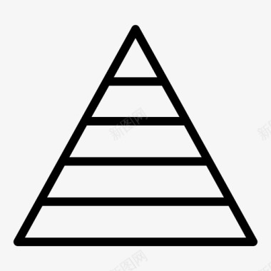 金字塔食物金字塔健康图标图标
