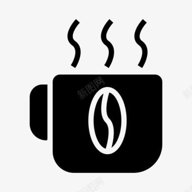 咖啡咖啡因咖啡休息时间图标图标