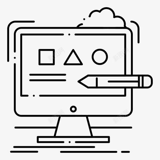艺术计算机图标svg_新图网 https://ixintu.com 工作室 数字 网络界面2月收集v4 艺术 计算机 设计
