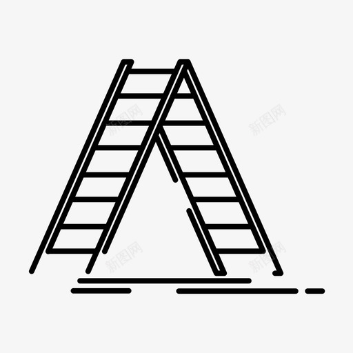 梯子建筑施工图标svg_新图网 https://ixintu.com feb 建筑 收集 施工 梯子 界面 维修 网页