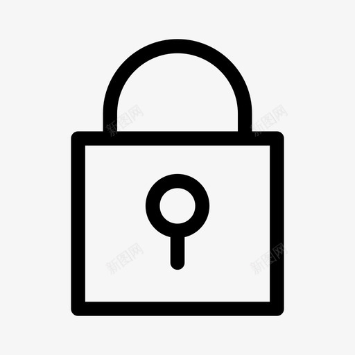 锁定保持安全图标svg_新图网 https://ixintu.com 保持 基本用户界面图标中等 安全 锁定