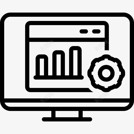 搜索引擎优化应用开发图标svg_新图网 https://ixintu.com 优化 应用 开发 技术 搜索引擎 管理