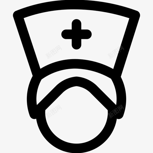 护士医生帽子图标svg_新图网 https://ixintu.com 保健 医生 医院 帽子 护士